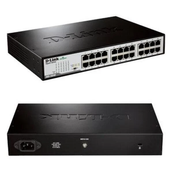 D-Link DGS-1024D 24-Port Gigabit Unmanaged Metal Desktop or Rackmount Switch
