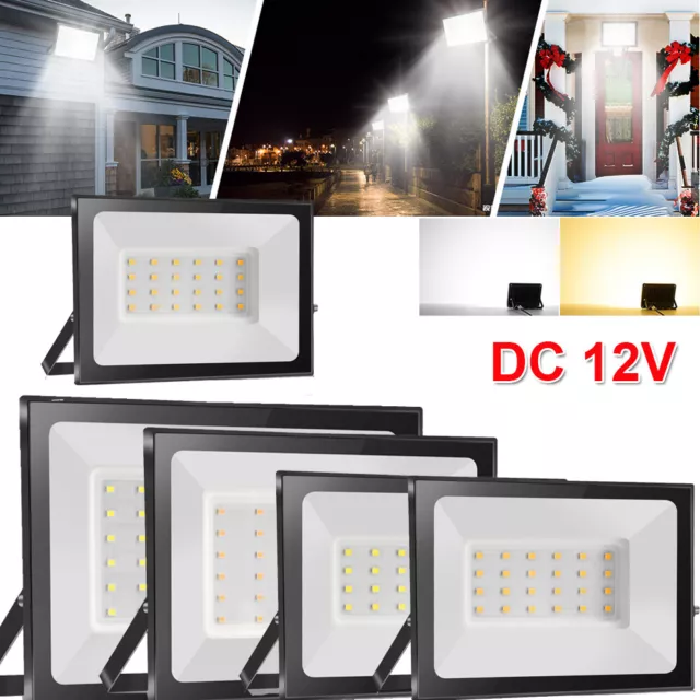 DC12V 10W 20W 30W LED Flutlicht Fluter Strahler SMD Außen Scheinwerfer IP65 DE