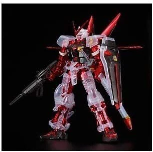 HG MBF-P02 Gundam Astray Red Frame Equipped Flight Unit Clear Armor Model kit