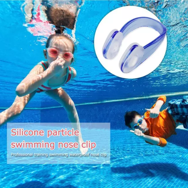 HIMS Clip de nariz de nataci? de silicona suave c?odo buceo surf nataci? nariz c