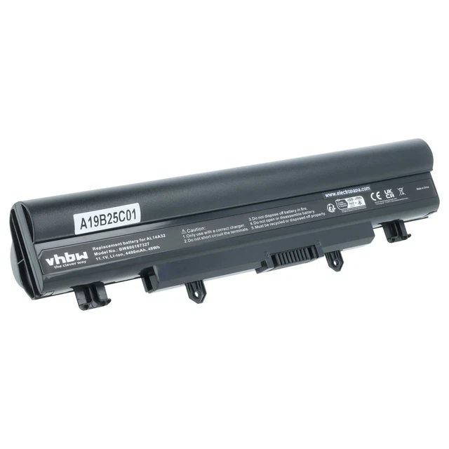 vhbw battery suitable for Chiligreen Agilitas AO10716, AO170717(C5500Q), AP10800 (W270BUQ), AP750 (W251BUQ) laptop (5200mAh, 11.1V, Li-Ion, black
