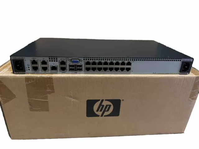 HPE 2X1EX16 KVM IP Console Switch G2 Virtual Media & CAC AF621A