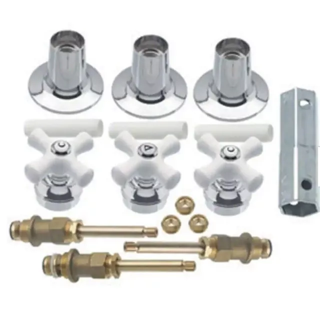 NEW DANCO Porcelain Cross-Handle Bathtub and Shower Faucet Rebuild Kit