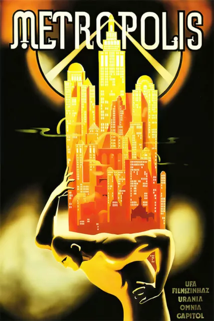 361472 Metropolis German Vintage Film Skyscrapers Art Decor Print Poster UK