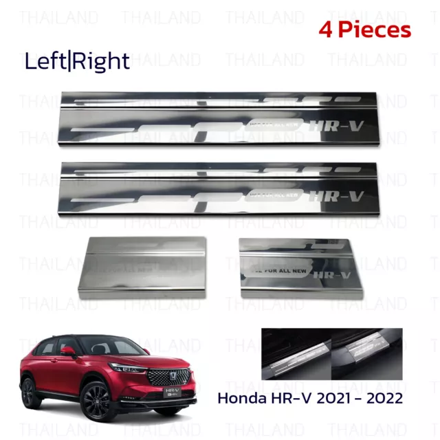 Für Honda HR-V Einstiegsleisten Türschweller Kunststoff Edelstahl Chro