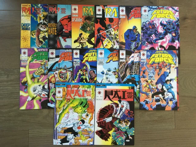 Rai Comic Lot 17 Issues Valiant Comics 1St Series (Future Force)