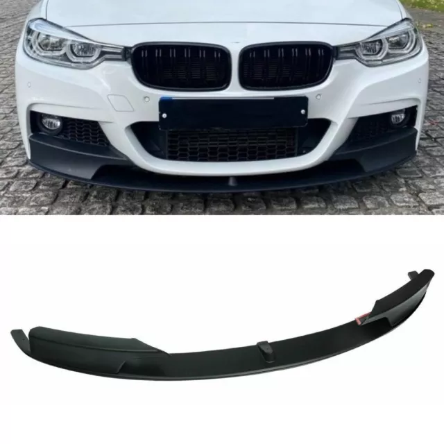 Fits BMW 3 Series F30 F31 M Sport Front Diffuser Splitter Lip Spoiler Mat Black