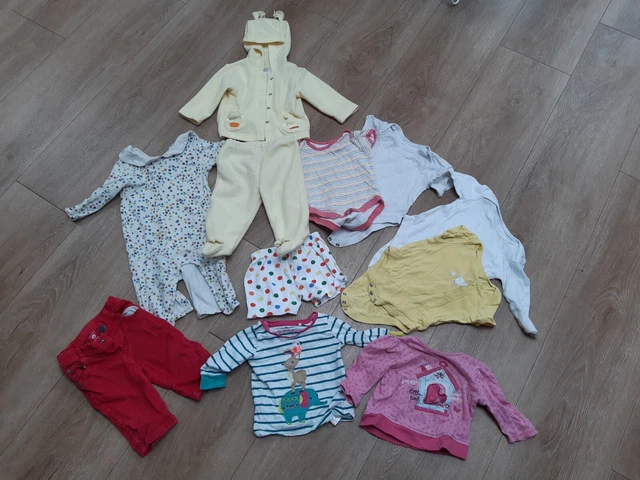 Baby Girls Clothes Bundle 3-6 Months - 11 items, mothercare, next, pumpkin patch