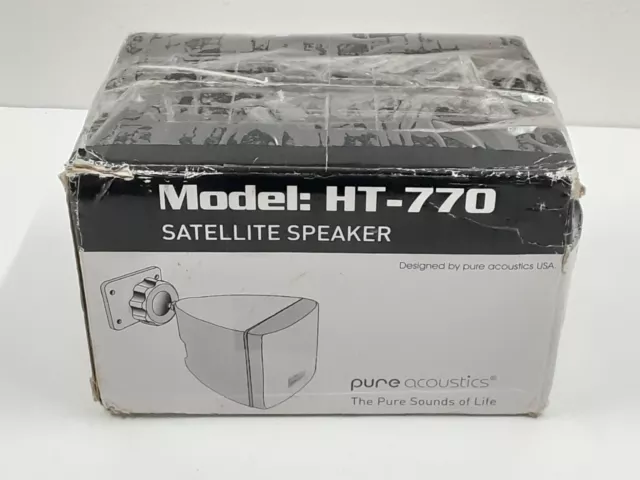 Pure Acoustics Satellite Speaker Model HT-770 (120 W 8 Ohms) Black