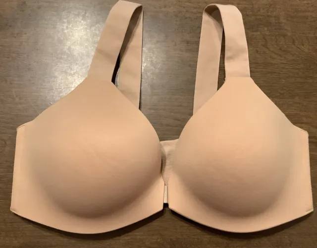 SPANX BRA-LLELUJAH FRONT Closure Lightly Lined Wire Free Bra Nude Size 36B  $21.99 - PicClick
