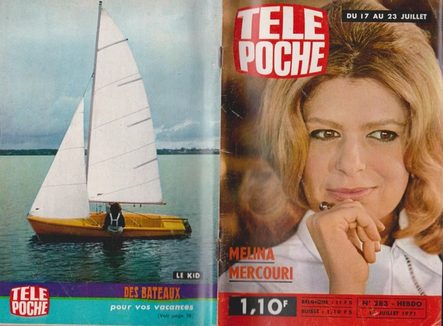 Tele Poche 1971  N° 283  Complet   Melina Mercouri