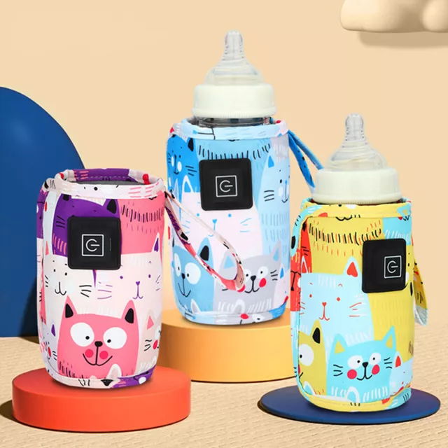 USB Milk Water Warmer Travel Stroller Insulated Bag Infant Bottle Feeding War_d1