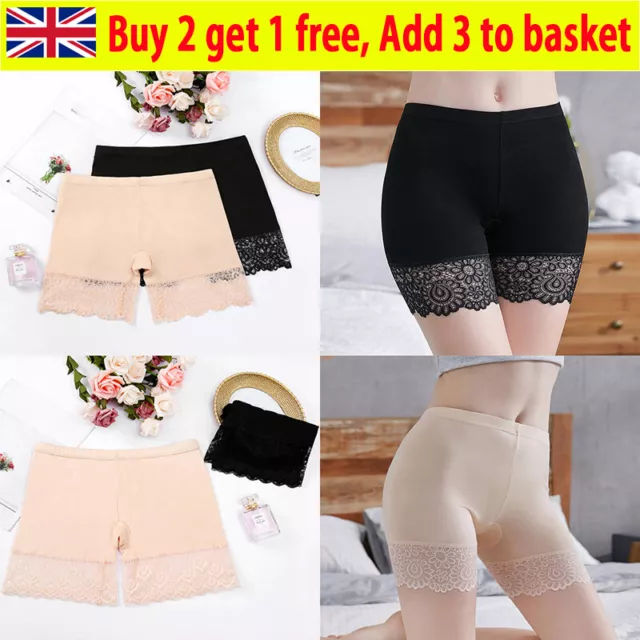 Pantaloncini Ciclismo Donna Danza Palestra Leggings Attivi Casual Pizzo Finitura Corsa PanYR