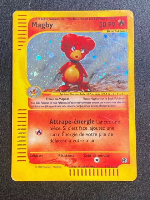 Pokemon Card Fr Expedition - Magby 17/165 Holo - Pl
