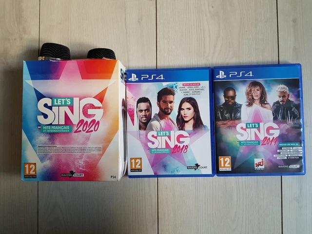 Lot micros Let's Sing 2020 (neufs) + Let's Sing 2018 + Let's Sing 2019 PS4