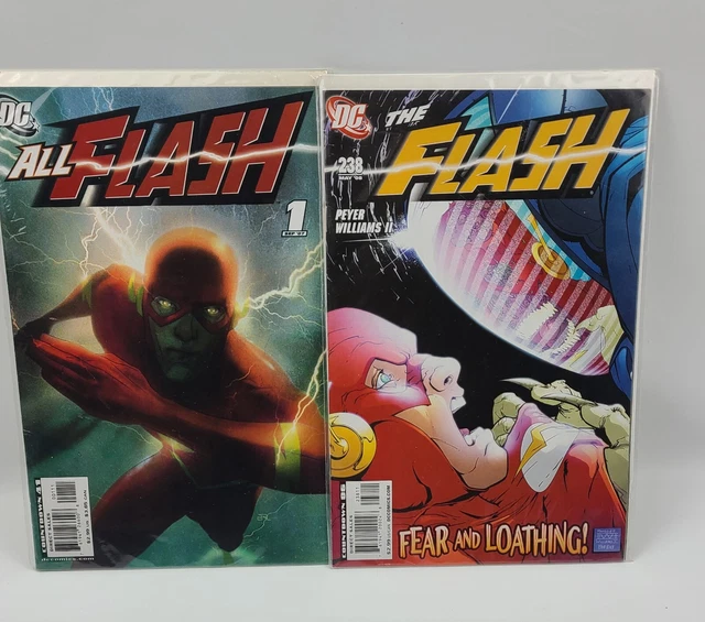 DC Comics All Flash #1 JOSHUA MIDDLETON COVER & The Flash Vol 2 #238 Lot of 2