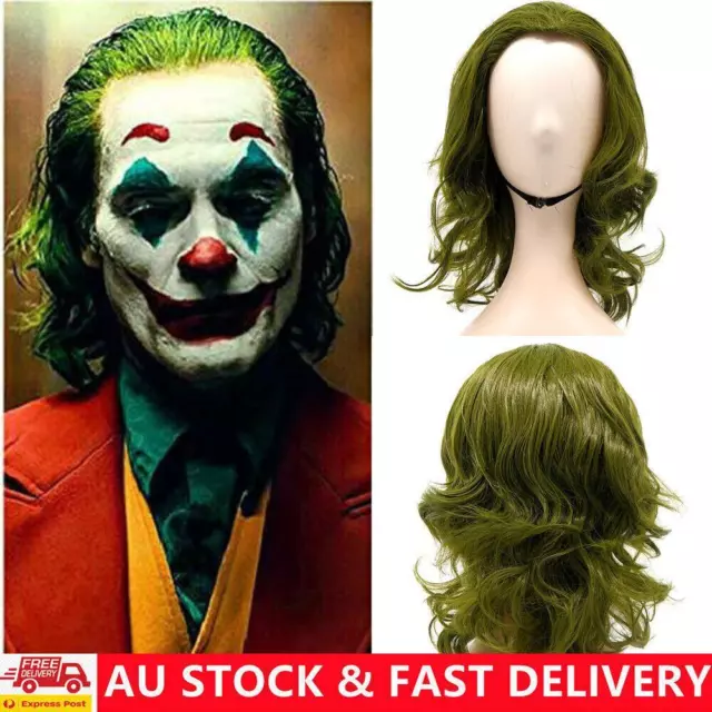 Joker Wig Cosplay Arthur Fleck Joaquin Phoenix Curly Fake Hair Halloween Prop