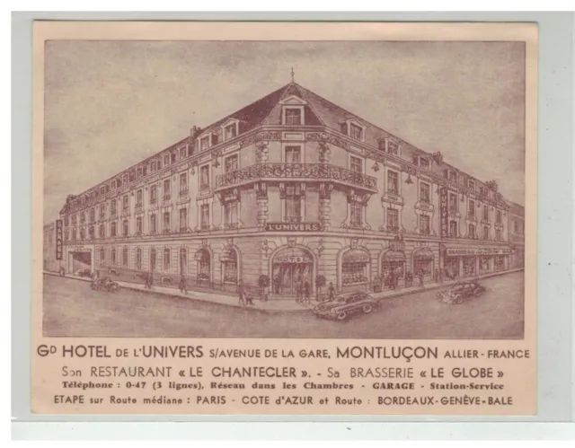 03 Montlucon Hotel De L Univers Avenue De La Gare