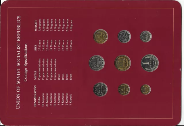 Coin Sets of All Nations USSR Russia All 1976 20 Kopeck UNC w/card Cat -$600+ 2