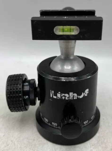 Linhof Tripod Ball Head Universal Profi w/ Knob Release Clamp Plate