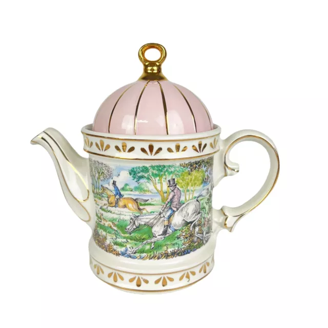 Sadler Sporting Scenes of 18th Century HUNTING Staffordshire England Teapot