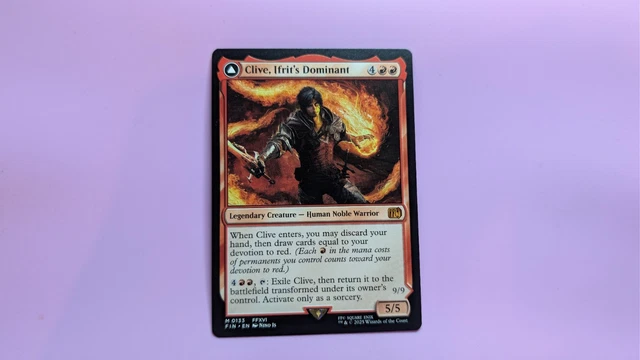 MTG CLIVE, IFRIT'S Dominant Final Fantasy Mythic Non Foil £9.59 ...