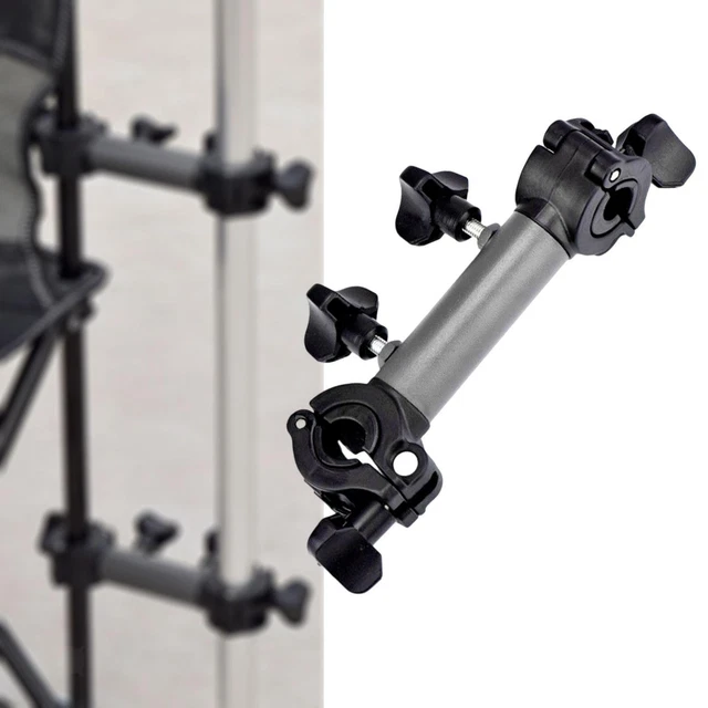 Support Parapluie Rotatif 360° Pour Chaise De Pêche – Réglable Pour Tubes De 2,3 à 2,7 Cm, Alliage Aluminium Léger, ABS