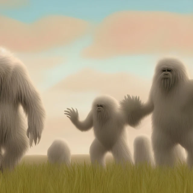 The Yeti of Utopia - NFT  Ai Generative Art by TukoDoobie