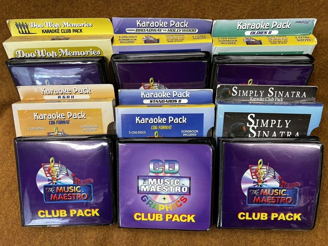MUSIC MAESTRO Standards Golden Oldies R&B II Doo Wop Karaoke Lot CDG CD SINATRA