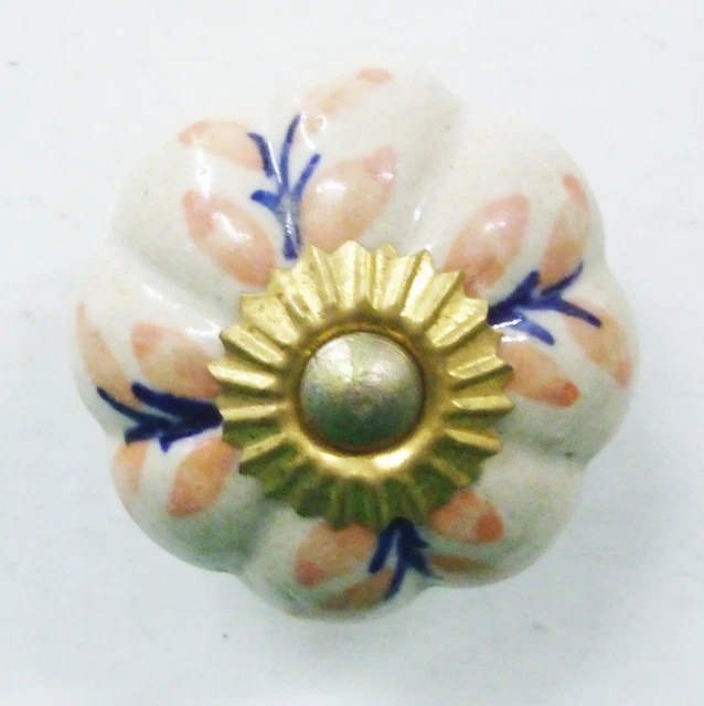 Boutons Porcelaine Céramique Artisanal Poignées Porte Tiroir Placard Armoire