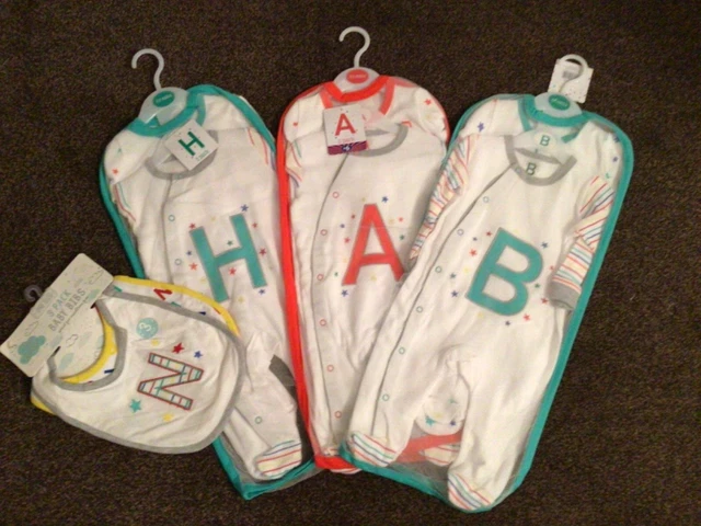Bundle of baby girls boys unisex clothes x 4 size 3-6 months