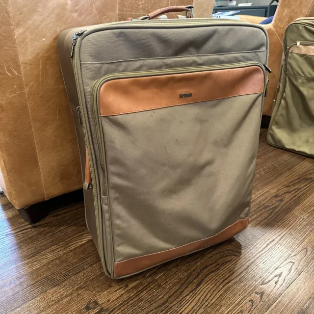 Hartmann Balistic Nylon & Leather Rolling Wheeled 28”Luggage Suitcase Large VGC