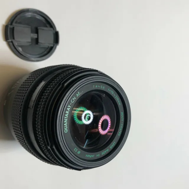 Quantaray CN AF Multi-Coated Lens 1:4~5.6 f=70~210mm Diameter 52mm Japan