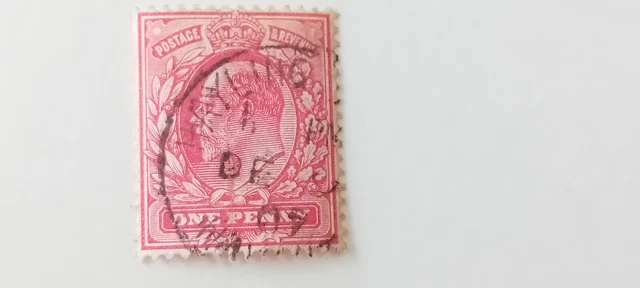 GB KEV11 1d Red - Hayling Hampshire Postmark