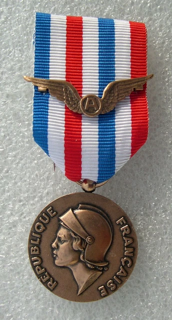FRANCE MÉDAILLE DE L' Aéronautique ARGENT 1961 Morlon French Medal