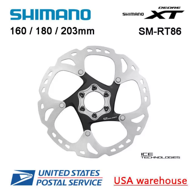 Shimano XT Ice-Tech SM-RT86 6 Bolts Disc Brake Rotors 140/160/180/203mm SM-RT76