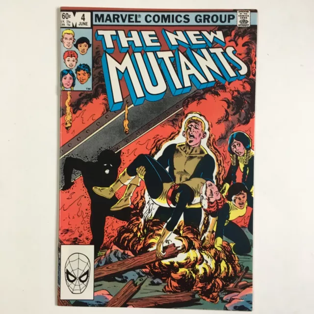 The New Mutants 4 VF/NM 1983 Marvel Comics Series 1st Print Comic Book