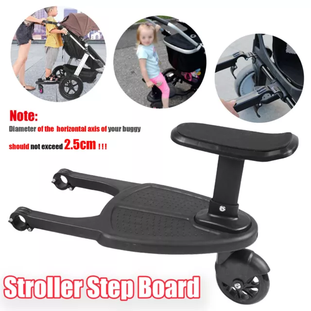 Kid Stroller Board Platform Pram Pushchair Buggy Step Board Ride-on Skateboard