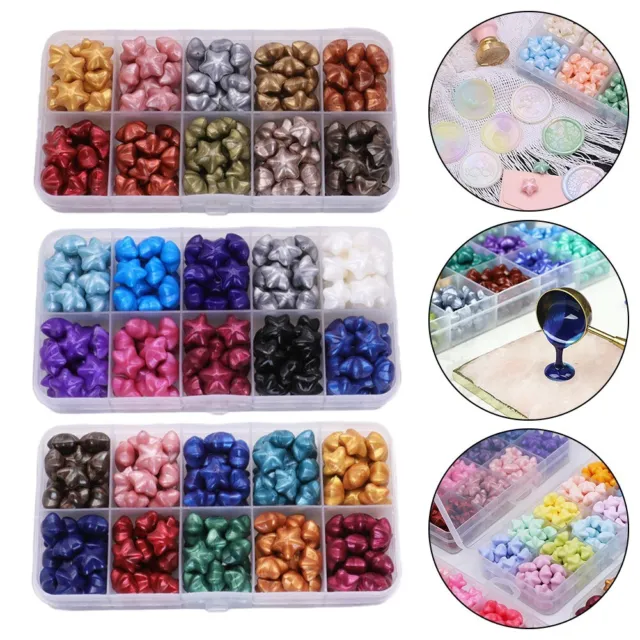 Unique Wax Seal Kit 150Pc Colorful Beads Spoon and Warmer for Custom Seals