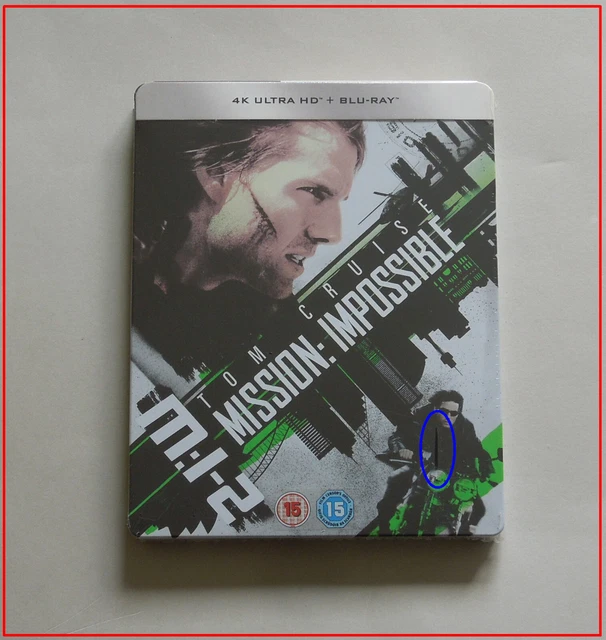MISSION IMPOSSIBLE 2 Uk 4K Ultra Hd + BluRay Steelbook