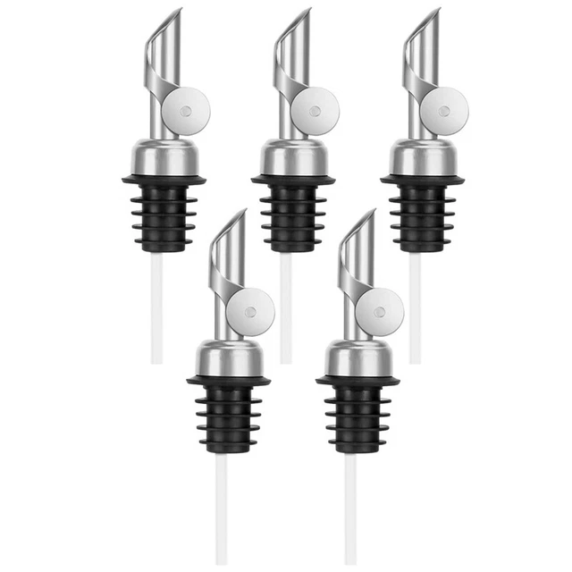 6 PEZZI versatore per bottiglie di liquore, versatore ponderato in acciaio inox, C4N3