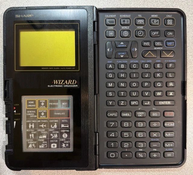 Organiseur CARL EC-3000 Data Bank - Vintage 64K - Avec Boîte - Rare (manque Une Pièce)