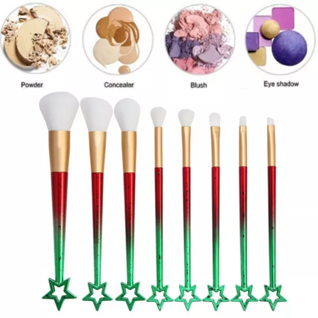 8pcs Pro Makeup Cosmetic Brushes Powder Set Foundation Eyeshadow Lip Brush Tool