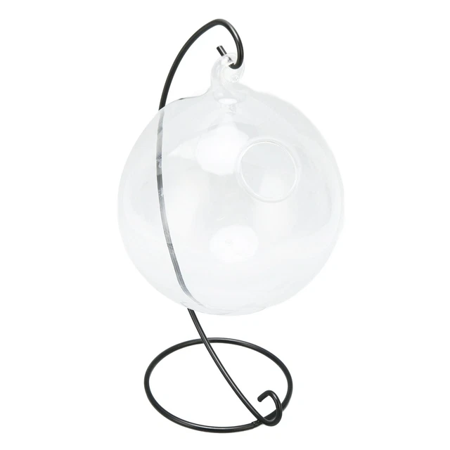 Hanging Glass Fish Tank Transparent Desktop Hanging Glass Fish Bowl With Sta Chu