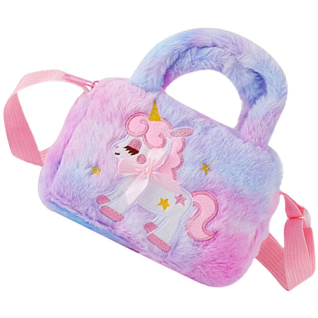 5 Pieces Decorative Plush Bag Crossbody Bag Sling Bag Kids Decorate 5