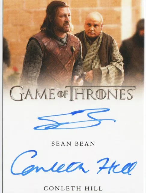 Game of Thrones Iron Anniversary Series 1 Dual Auto Sean Bean & Conleth Hill