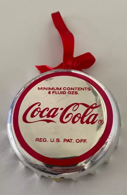 COCA-COLA Bottle Cap Ornament Polar Bear Family Christmas Tree Collectible Toy