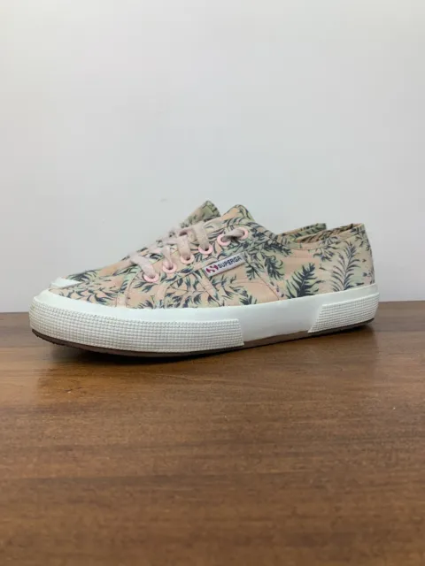 SUPERGA 2750 Womens Fantasy Pink Tropical Hawaiian Canvas Shoes Sneakers Size 8