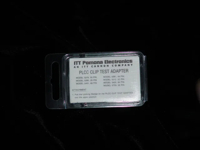 ITT Pomona Electronics PLCC Clip Test Adapter Model 5280 28 Pin