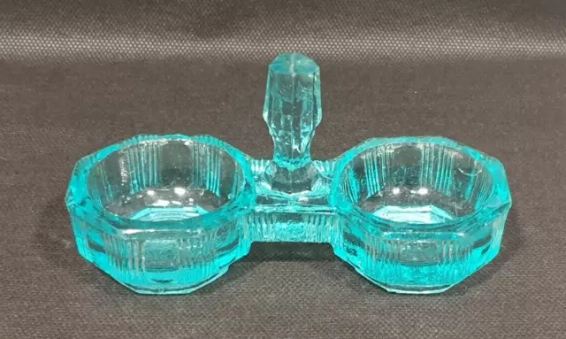 Bougeoir / porte bougie vintage verre épais années 70 – design brutaliste - Décoration